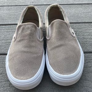 Lightly Used Vans Slip-Ons in Tan!!
